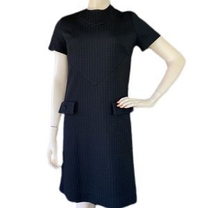 Vintage Black Short Sleeve Dress